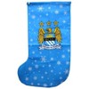 Football stocking in light blue with snowflakes man city