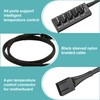 2 Pieces PWM Fan Hub, PC 5-Way Splitter Hub Adapter