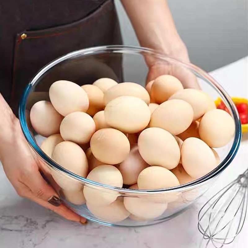 6.5Quart Large Glass Bowl with Lid for Sourdough Bread Making,