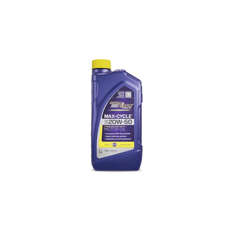 Royal Purple 01316 Max Cycle 20W-50 High Performance Synthetic Motorcycle