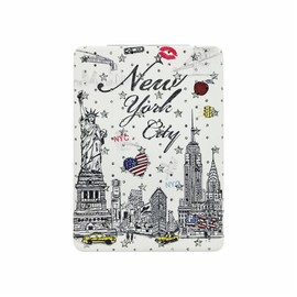 Girls & Women Fashion Elegant New York Souvenir Rectangle Travel Mirror Hand Mirror Cosmetic Makeup Compact Mirror (JMR-270801M)