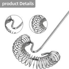 Spiralbesen 2 Stück Edelstahl Schneebesen klein Saucenbesen Mini Klein Spiralschneebesen Rührbesen Set für Blender Koch- und Küchenhelfer, Für Tägliche Kochen Mehl Fleisch Kuchen Backen