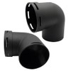 Cotonlake Diesel Air Heater Duct Connector,60mm/2.4inch L-Shape Elbow Ducting Pipe