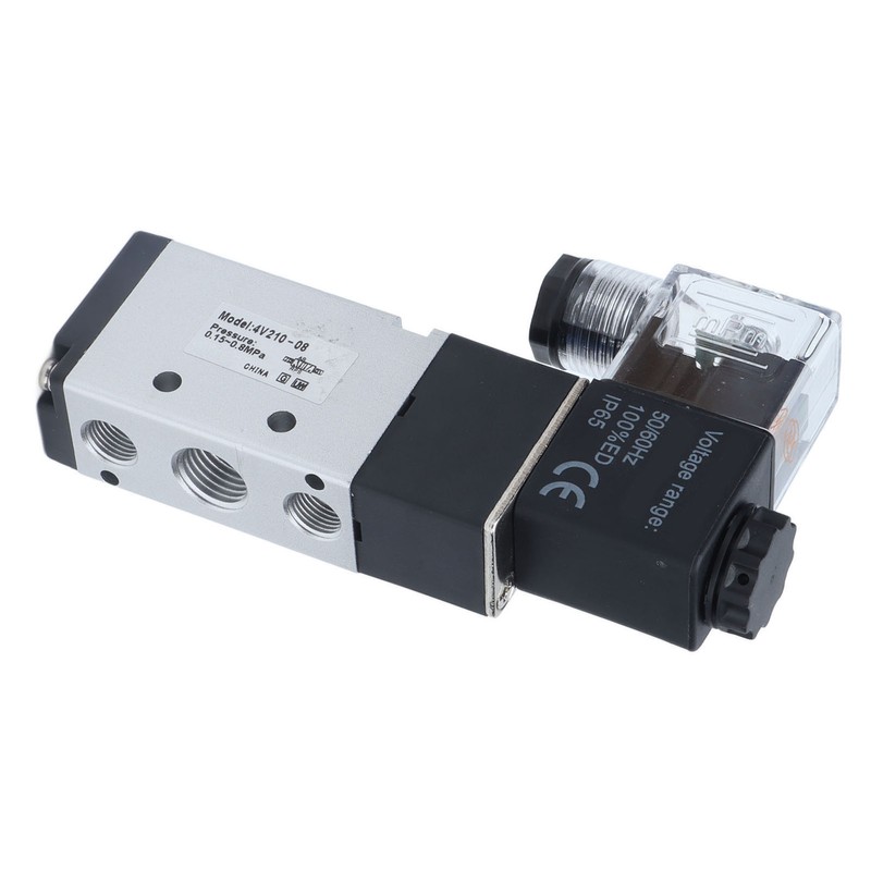 4V210‑08 Electric Solenoid Valve Normal 2 Position 5 Ways Air
