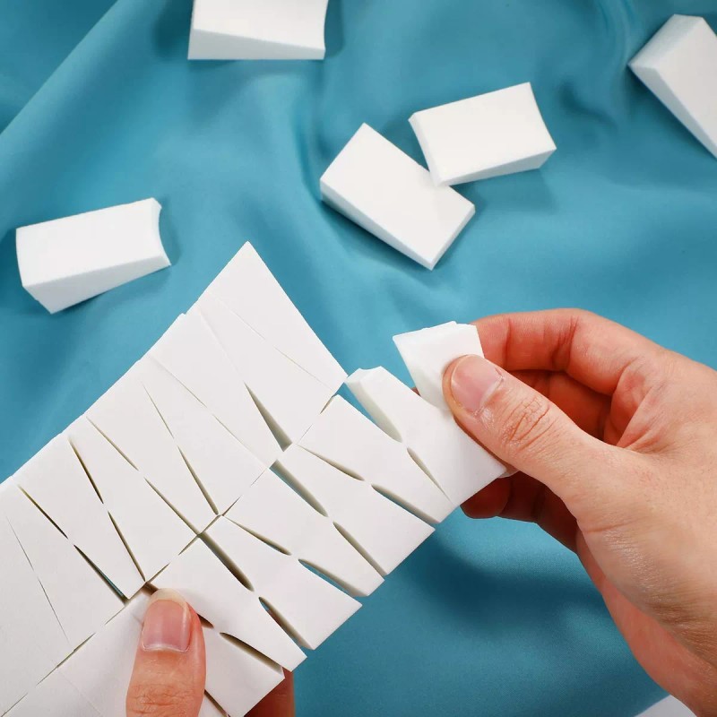 TecUnite 100 Piezas Esponjas Cosmeticas De Latex Cunas De Maquilla...