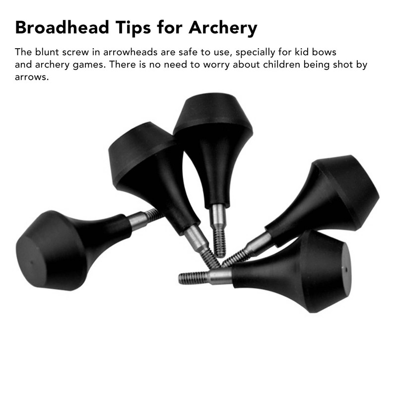 10pcs Archery Arrowheads Nylon Safety Archery Target Tips with Detachable