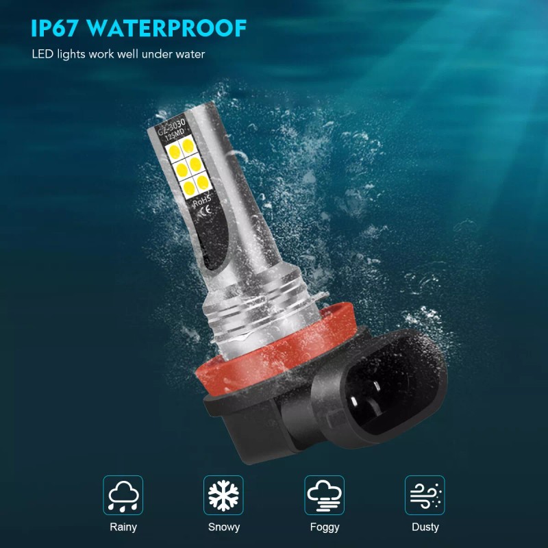 SHENKENUO For Chevy Cruze 2011-2015 9008+H11 LED Headlight Hi/Low Fog