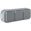 Legrand - Triple Socket with Waterproof Grounding Pre-wired with Perspex