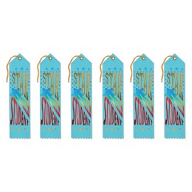 Beistle Star Student Award Ribbons, 2 by 8-Inch, 6-Pack