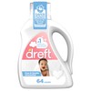 Dreft Free & Gentle Liquid Laundry Detergent, Free of Dyes