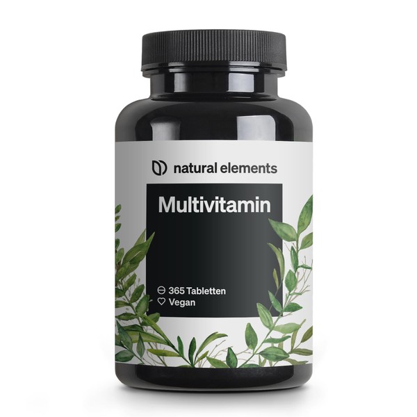 Multivitamin - 365 Vegan Tablets - Yearly Supply - Valuable