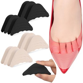 SULPO 4 Pairs Shoe Fillers for Too Large Shoes - Fits in Almost Any Shoe - EVA Foam Pads - Sponge Heel Pads, Toe Grips Liner