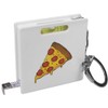 'Pepperoni Pizza Slice' Keyring Tape Measure/Spirit Level Tool (KM00042007)