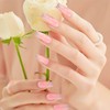 Kuiini Mov 24Pcs Press on Nails Medium Almond Fake Nails