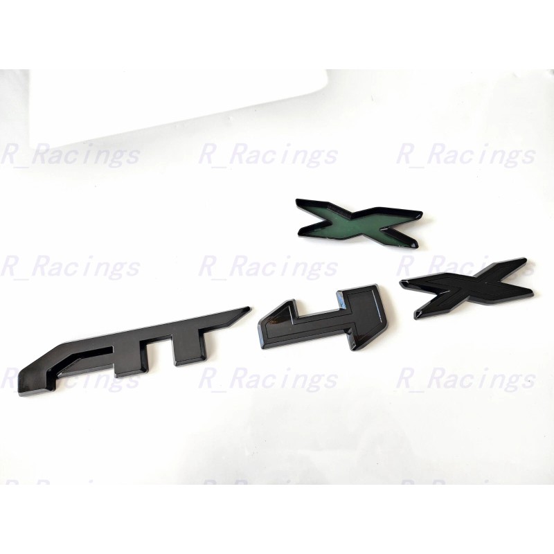 GMC 1PC Gloss Black Rear Tailgate AT4X OVERLAY Emblems 2023-2024