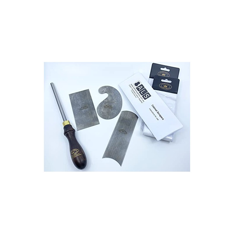 ALS Cabinet Scrapers & Burnisher Set of 4 with Instructions