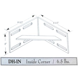 Dock Hardware Galvanized Inside Corner DH in