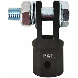 1/2" Scissor Jack Adapter Drill Adapter for Use with 1/2 Inch Drive/Impact Drills/Ratchet or Standard Drive Sockets or 13/16 Inch Lug Wrench/Tire Iron Make Jacks Lifting Easier (1 Pack Black)