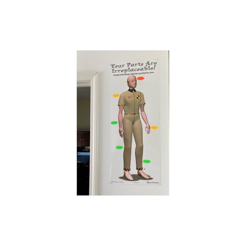Safety Star Small Injury Tracking Poster 15" x 36"