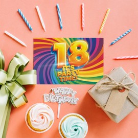 18th Birthday Party Invitations Men Women - Now It's Party Time 20 Pack - Adults Birthday Invitations for Friends Family A6 Bday Party Invites Invitation Cards with Folding Envelopes