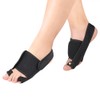Reinforced aluminum bar thumb valgus orthosis black PU latex stripe