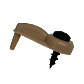 Glass Cabinet Panel Retainer Clips with Screws 25 Clips (Choose Your Offset and Color) by E.H.C. (Tan, 5/16 Inset)