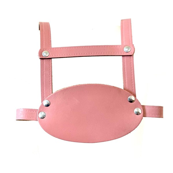 Pink Oval Leather Harness for Silver Cross Balmoral/Kensington Pram Reins