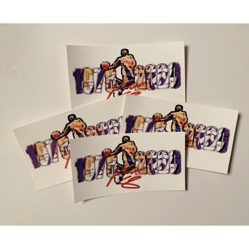 CUSTOM 3” KOBE BRYANT LAKERS STICKER DECAL