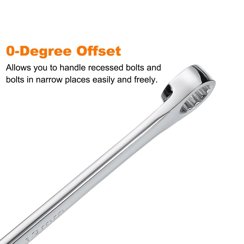 sourcing map Double End Box Wrench 14 x 15 mm