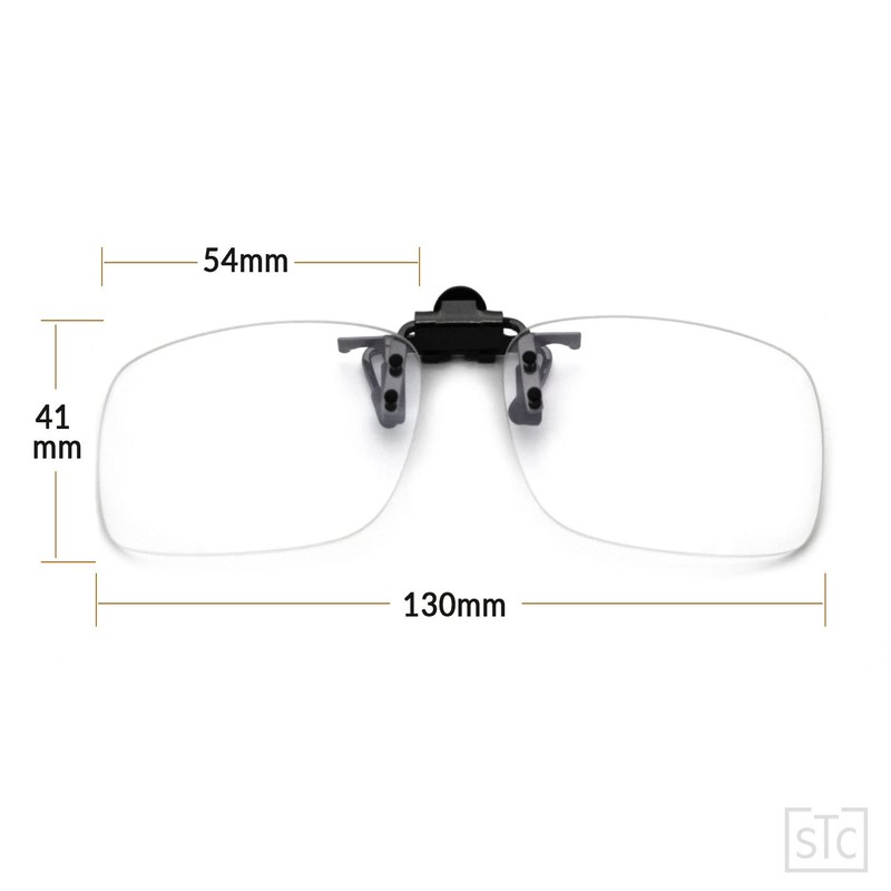 sTc Clip-on Flip Up Rimless Magnifying, Suitable for Reading Glasses,