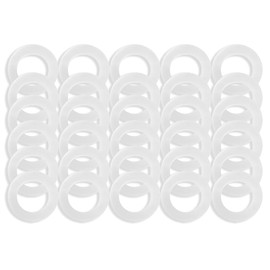 WELANGBN Garden Hose Washer Rubber, Heavy Duty Red Rubber Washer Fit All Standard 3/4 Inch (The Outer Diameter is 25mm, The Inner Diameter is 16mm) Garden Hose Fittings, 30 Packs, White