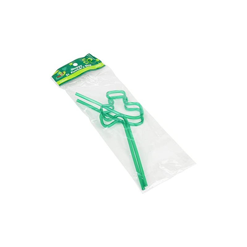 Chef Craft Select Shamrock Crazy Straw, 9 inches in Length