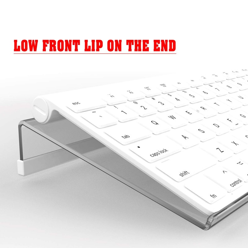 KOTEMON Acrylic Tilted Computer Keyboard Stand for Compact Keyboard, 78