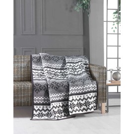 SUPER SOFT Nordic Design Luxury Reversible Blanket Throws 130x170cm