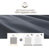 100% Cotton Classic Pillow Protectors with Invisible Zipper (Standard, 20"x26",