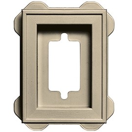 Builders Edge 130130002049 Mounting Block, Almond