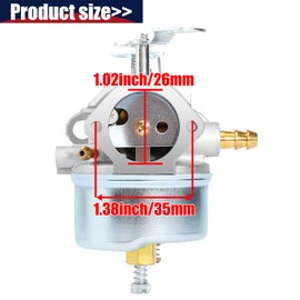 QAZAKY 632334A Carburetor Compatible with Tecumseh 632110 632111 632334 632370 632536 640105 632370A HM70 HM80 HMSK80 HMSK90 HM100 HMSK100 OHSK110 OHSK120 OHSK125 Snow Blower Thrower Ariens MTD Sears