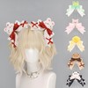 [Acoolser] 猫耳 獣耳 もふもふ耳 カチューシャ ヘアピン lolita ロリータ アクセサリ ヘッドバンド
