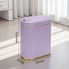 SYNCVIBE Bathroom Trash Can with Butterfly Lid 2 Gallon Sensor