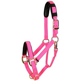 Shires Topaz Nylon Pony/Horse Headcollar - Pink Cob