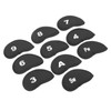 10Pcs Golf Iron Covers Set Clear Numbers Soft Protective Golf