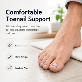 Toenail Care Brace Stickers for Daily Wear – 2PCS Flexible Pedicure Support Tool for Men