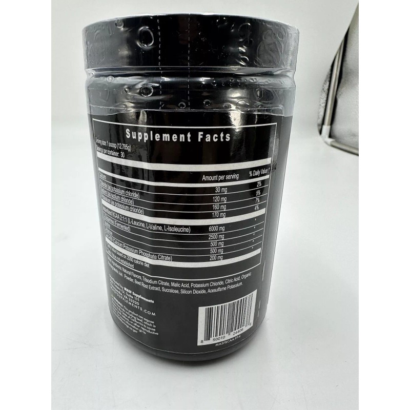 MASF Recovery BCAA Supplements Fruit Punch, 30 Servings