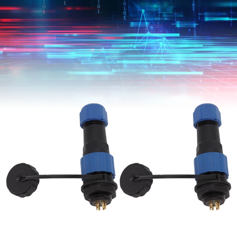 2Pcs SD16 IP68 Waterproof Aviation Connector SD16 Female Plug Male