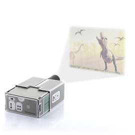 InnovaGoods® Vintage Smartphone Projector Lumitor Ideal for Viewing Photos and Videos on the Wall, Magnifies the Image by 8X, Compatible with Most Smartphones