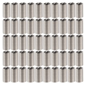 M10 x 1.25 Pack of 50 Threaded Inserts Male Female Reducing Nut Repair Tool Stainless Steel Fastener M10 x 1.25 Thread Inserts (3D)