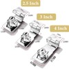 Litensh 3 Inch Right Angle Hasp Lock with Key Alike,