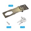 PATIKIL Keyed Hasp Locks, 2 Pack 4 Inch Twist Knob