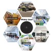 Black Wireless Doorbell Self Powered Waterproof Door Bell with 58