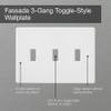 Lutron Fassada 3 Gang Wallplate for Toggle-Style Dimmer and Switches,